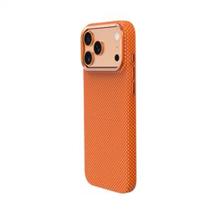 Piili ıPhone 17 Pro Max Kevlar Serisi Magsafe Telefon Kılıfı - Turuncu