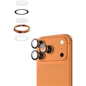 Piili Imperium iPhone 17 Pro/17 Pro Max Safir Ar-Af Lens Koruyucu-  Turuncu