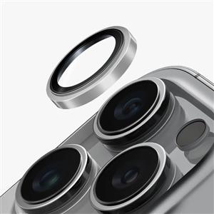 Piili Imperium iPhone 17 Pro/17 Pro Max Safir Ar-Af Lens Koruyucu Gümüş