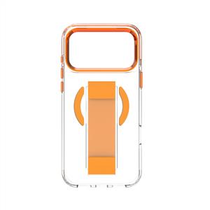Piili ıPhone 17 Pro Max Metal Stand Grip Magsafe Kılıf - Turuncu