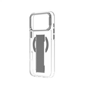 Piili ıPhone 17 Pro Max Metal Stand Grip Magsafe Kılıf - Gri