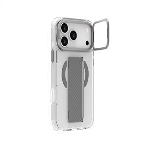 Piili ıPhone 17 Pro Max Metal Stand Grip Magsafe Kılıf - Gri