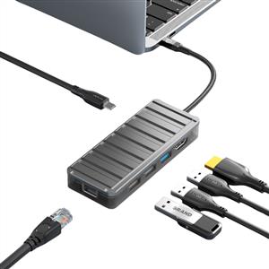 Piili Typ-c 6 Portlu Dönüştürücü Adaptör