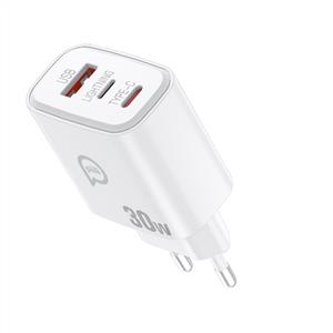 Piili 30w Pd - Q3.0 Usb Lightning Type-c Adaptör - Beyaz
