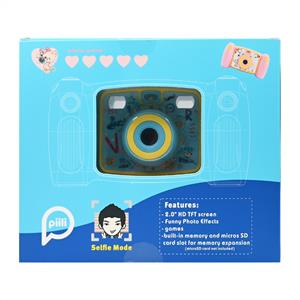 Piili P-KE4 Dijital Çocuk Fotoğraf Makinesi(Mavi)