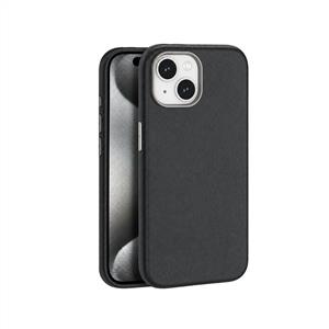 Piili İphone 15 Leather Magsafe Kılıf Siyah