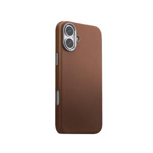 Piili iPhone 16 Leather Magsafe Kılıf Kahverengi