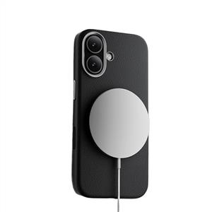 Piili ıPhone 17 Leather Magsafe Kılıf - Siyah