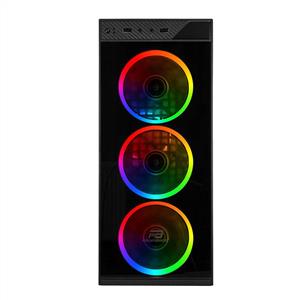 POWER BOOST VK-C12B USB 3.0 TEMPERED GLASS 4x120mm RGB FAN ATX SİYAH KASA