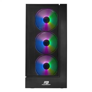 POWER BOOST VK-P3301B 500W USB 3.0 MESH FIXED 4x120mm LED FAN ATX SİYAH KASA
