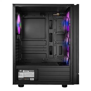 POWER BOOST VK-P3301B 500W USB 3.0 MESH FIXED 4x120mm LED FAN ATX SİYAH KASA