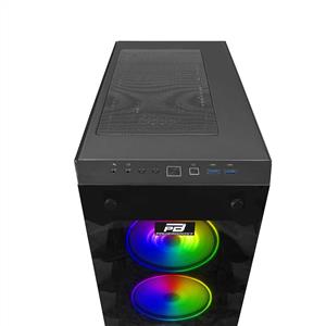 POWER BOOST X59RGB 650W 80 PLUS USB 3.0 TEMPERED 6x120mm RGB FAN ATX SİYAH KASA