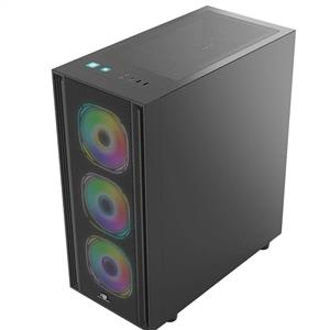POWER BOOST X-12B USB 3.0 MESH 4 x120mm ARGB FANLI SİYAH KASA