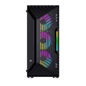 POWER BOOST PB-P301B 650W 80PLUS USB 3.0 4x120mm ARGB FANLI MESH GAMING KASA