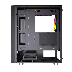 POWER BOOST PB-P301B 650W 80PLUS USB 3.0 4x120mm ARGB FANLI MESH GAMING KASA