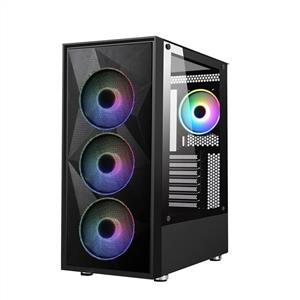 POWER BOOST PB-P3509BB USB 3.0 MESH 650W ARGB FAN mATX SİYAH KASA