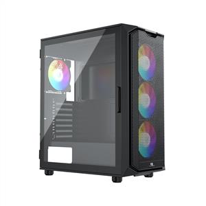 POWER BOOST PB-P521B 750W 80PLUS BRONZ USB 3.0 MESH RGB FANLI SİYAH KASA