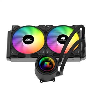 POWERBOOST CIRCLE SİYAH LGA1700/AM5 2x120mm Rainbow Fanlı 240mm Sıvı Soğutma