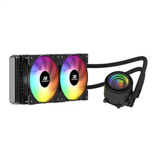 POWERBOOST CIRCLE SİYAH LGA1700/AM5 2x120mm Rainbow Fanlı 240mm Sıvı Soğutma