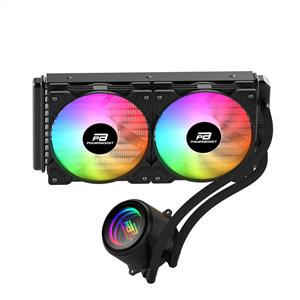 POWERBOOST CIRCLE SİYAH LGA1700/AM5 2x120mm Rainbow Fanlı 240mm Sıvı Soğutma