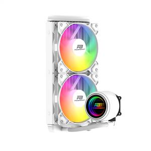 POWERBOOST CIRCLE BEYAZ LGA1700/AM5 2x120mm Rainbow Fanlı 240mm Sıvı Soğutma