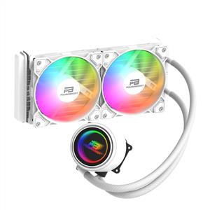 POWERBOOST CIRCLE BEYAZ LGA1700/AM5 2x120mm Rainbow Fanlı 240mm Sıvı Soğutma