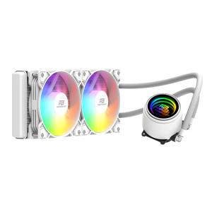 POWERBOOST CIRCLE BEYAZ LGA1700/AM5 2x120mm Rainbow Fanlı 240mm Sıvı Soğutma