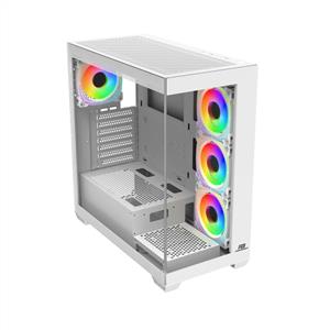 POWER BOOST PB-A7510B 750W 80PLUS BRONZE 4x120mm ARGB FANLI ATX BEYAZ KASA