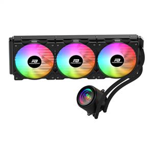 POWERBOOST CIRCLE SİYAH LGA1700/AM5 3x120mm Rainbow Fanlı 360mm Sıvı Soğutma