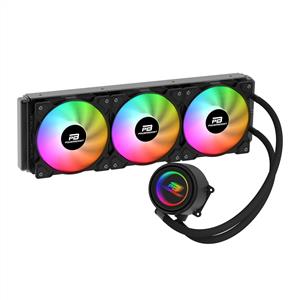 POWERBOOST CIRCLE SİYAH LGA1700/AM5 3x120mm Rainbow Fanlı 360mm Sıvı Soğutma