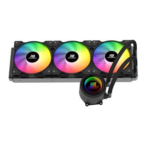 POWERBOOST CIRCLE SİYAH LGA1700/AM5 3x120mm Rainbow Fanlı 360mm Sıvı Soğutma