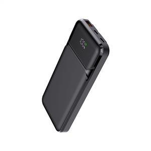 PowerBoost NIGHT 125B 10000mAh 22.5W Dahili Kablolu LCD Powerbank - Siyah