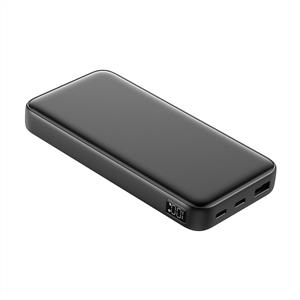PowerBoost PRIME 130B 10000mAh 22.5W Dahili Kablolu LCD Powerbank - Siyah