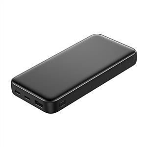 PowerBoost PRIME 130B 10000mAh 22.5W Dahili Kablolu LCD Powerbank - Siyah