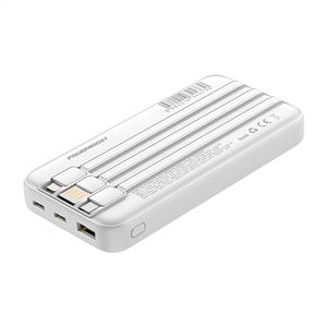 PowerBoost PRIME 130W 10000mAh 22.5W Dahili Kablolu LCD Powerbank - Beyaz