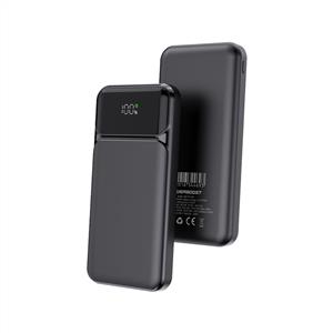 PowerBoost NIGHT 115B 10000mAh 22.5W LCD GizliLED Powerbank - Siyah