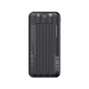 PowerBoost NIGHT 135B 10000mAh 22.5W Dahili Kablo LCD GizliLED Powerbank - Siyah