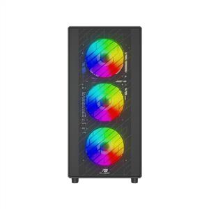 POWER BOOST PBA700B 750W 80PLUS BRONZE 4x120mm RAINBOW FANLI ATX SİYAH KASA