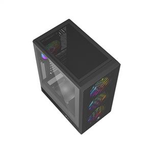 POWER BOOST PBA700B 750W 80PLUS BRONZE 4x120mm RAINBOW FANLI ATX SİYAH KASA