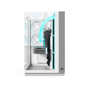POWER BOOST ECLIPSE 8x120mm ARGB FANLI ATX BEYAZ GAMING KASA