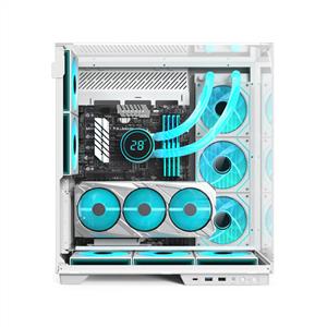 POWER BOOST ECLIPSE 8x120mm ARGB FANLI ATX BEYAZ GAMING KASA