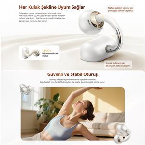 Qcy C50 Crossky ANC BT Küpe Kulaklık - Siyah