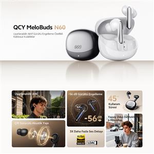 Qcy MeloBuds N60 ANC Bluetooth Kulaklık - Siyah