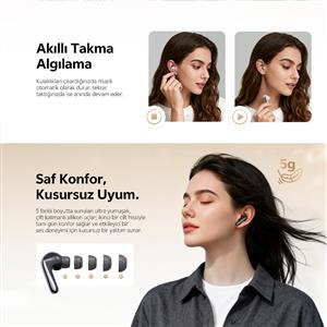 Qcy MeloBuds N60 ANC Bluetooth Kulaklık - Siyah
