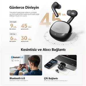 Qcy MeloBuds N60 ANC Bluetooth Kulaklık - Beyaz