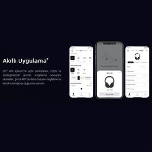 Qcy H3 Hybrid ANC Hi-Res Bluetooth Kulaküstü Kablosuz Kulaklık - Mavi