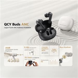 Qcy Buds ANC HT15 ENC Bluetooth Kulaklık - Beyaz