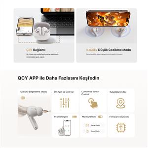 Qcy Buds ANC HT15 ENC Bluetooth Kulaklık - Beyaz