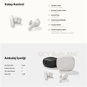 Qcy Buds ANC HT15 ENC Bluetooth Kulaklık- Siyah