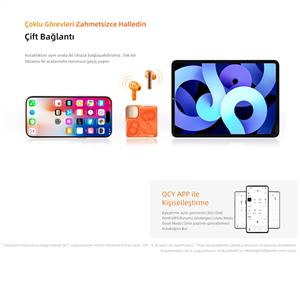 Qcy T31 Melobuds Neo TWS ENC Bluetooth Kablosuz Kulaklık - Siyah